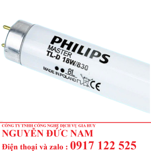 Bóng đèn TL83 cho tủ so màu Philips TL-D 18W/830
